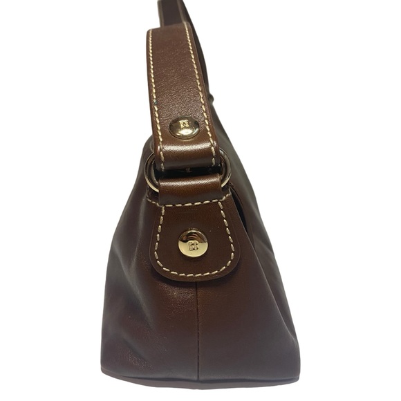 Vintage Kate Spade Soft Leather Baguette Bag, Brown, Gold Tone Hardware - Picture 5 of 12